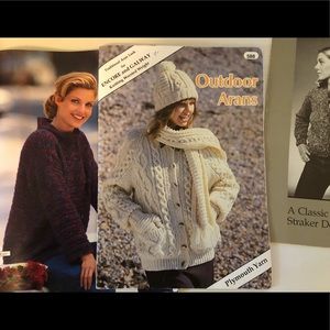 3 Vintage Knitting Pattern Pamphlets